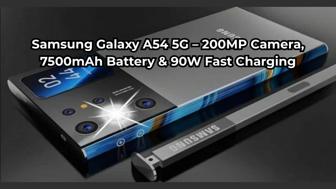 Samsung Galaxy A54 5G – 200MP कैमरा, 7500mAh बैटरी और 90W फास्ट चार्जिंग के साथ