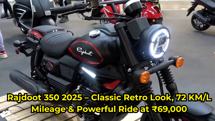 राजदूत 350 – क्लासिक रेट्रो लुक, 72 KM/L माइलेज और दमदार राइड सिर्फ ₹69,000 में