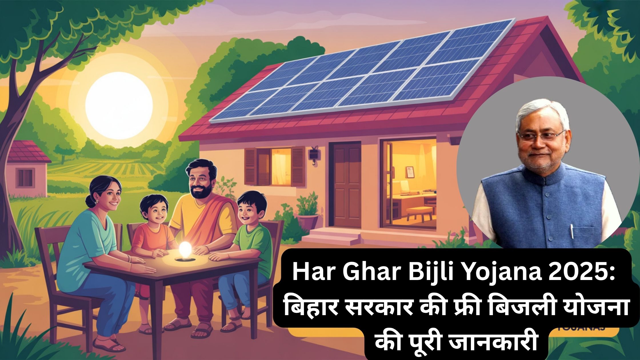 Har Ghar Bijli Yojana 2025: बिहार सरकार की फ्री बिजली योजना की पूरी जानकारी