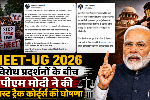 NEET-UG 2026 विरोध प्रदर्शनों के बीच पीएम मोदी ने की फास्ट ट्रैक कोर्ट्स की घोषणा