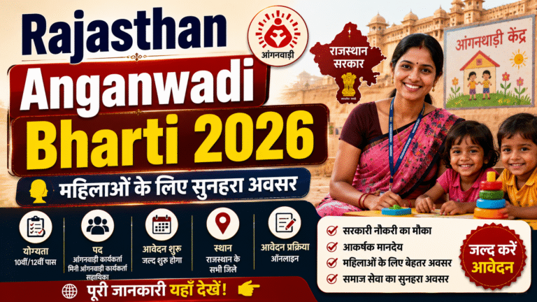 Rajasthan Anganwadi Bharti 2026: राजस्थान आंगनवाड़ी भर्ती 2026 जिलेवार नोटिफिकेशन जारी, जानें पूरी जानकारी
