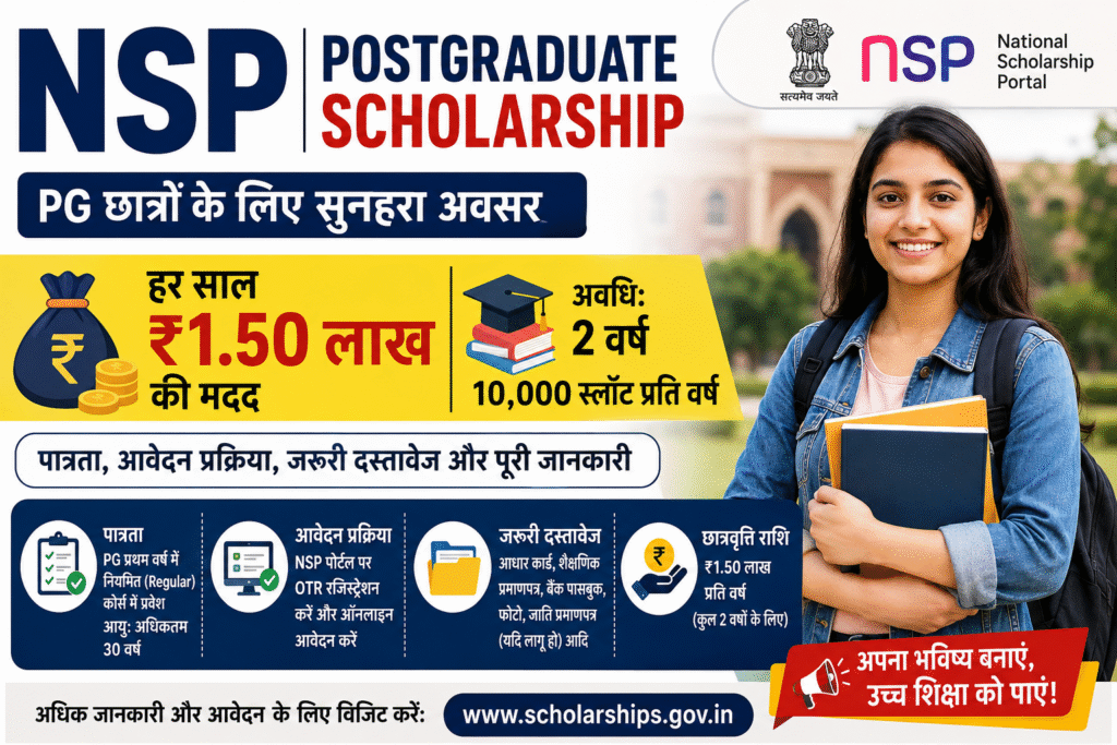 NSP Postgraduate Scholarship क्या है?