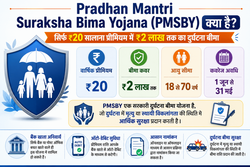 Pradhan Mantri Suraksha Bima Yojana (PMSBY) क्या है?